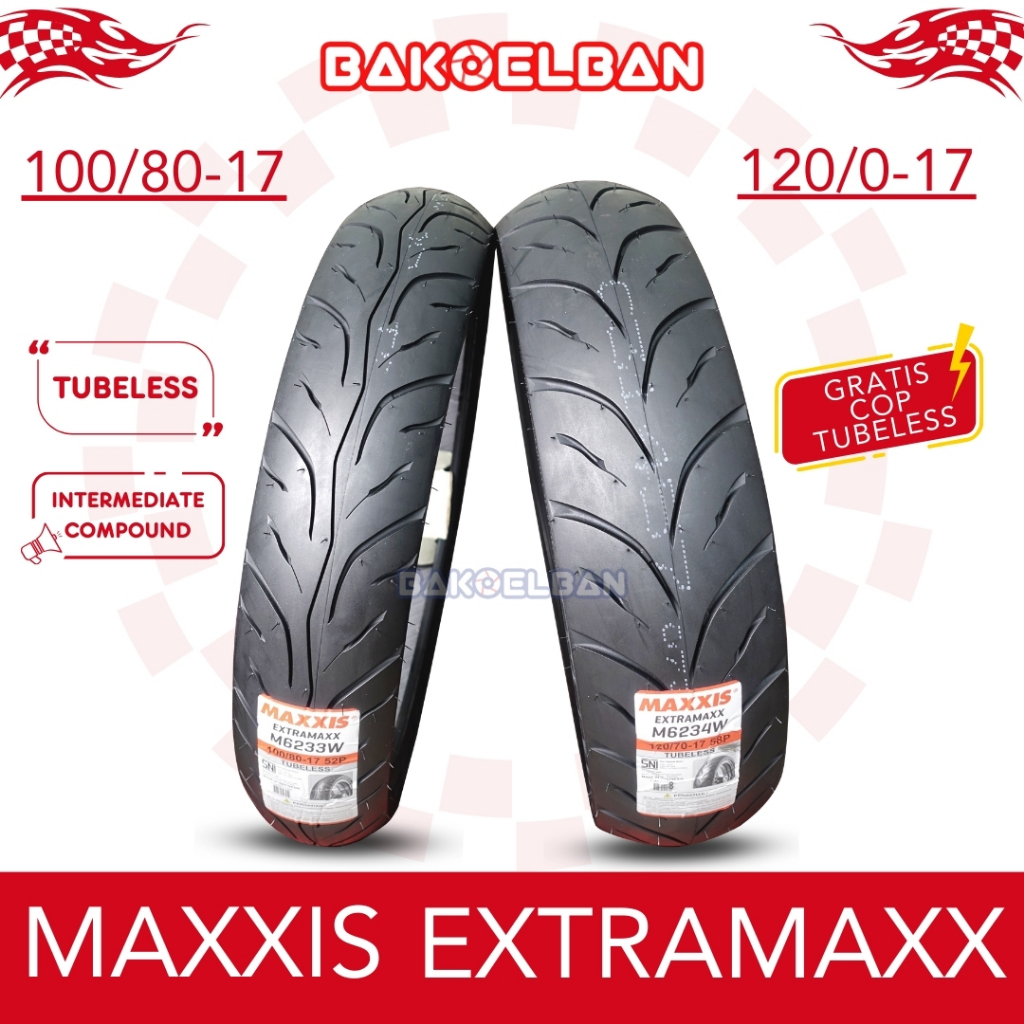 PAKET BAN MAXXIS EXTRAMAXX 100/80-17 & 120/70-17