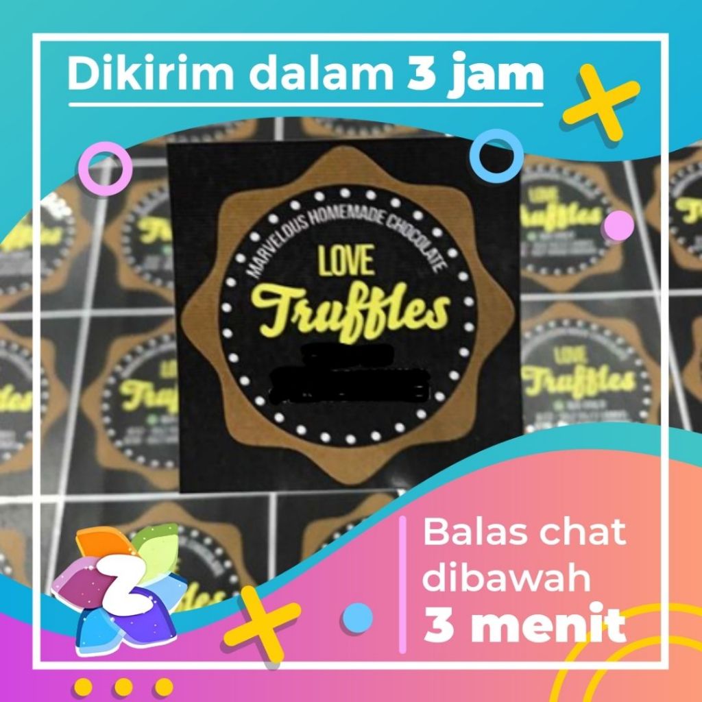 

SKV 7-15 Cetak Stiker Logo Olshop Custom Sticker Label Waterproof