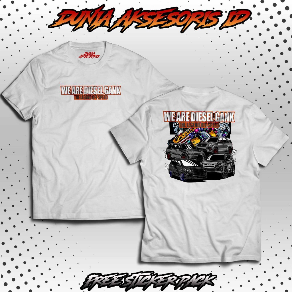 KAOS DIESEL GANK | KAOS MOBIL DIESEL | KAOS RACING CUMI DARAT | KAOS OTOMOTIF MOBIL