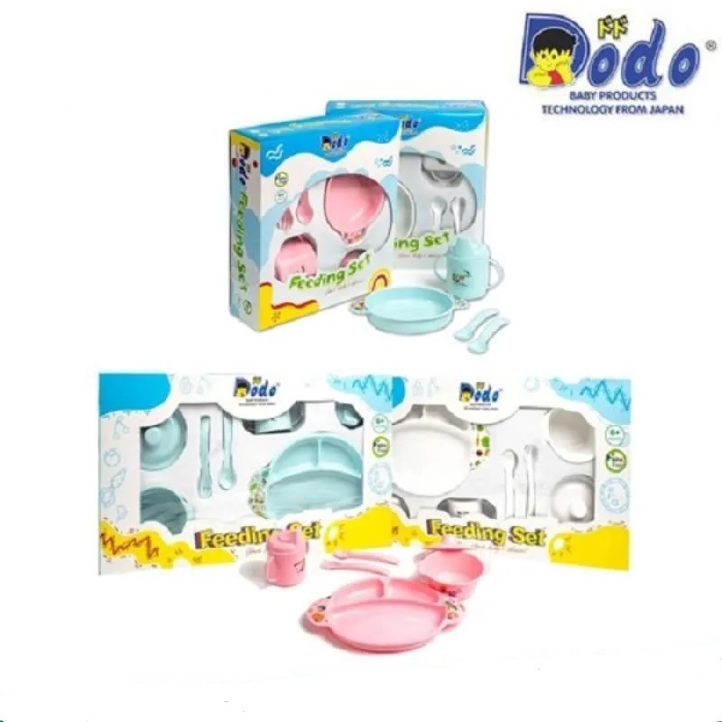 Dodo Feeding Set 001 / Tempat Makan Bayi Set / Peralatan Makan Bayi