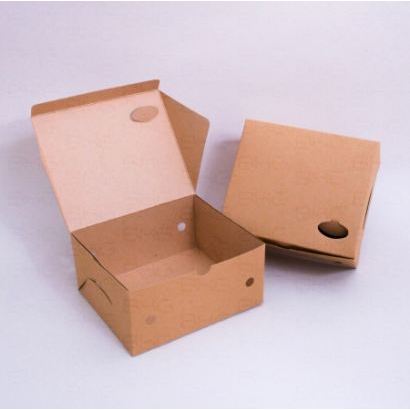 

Dus/Box/Kotak Nasi/Kue/Snack/Makanan eco kraft coklat