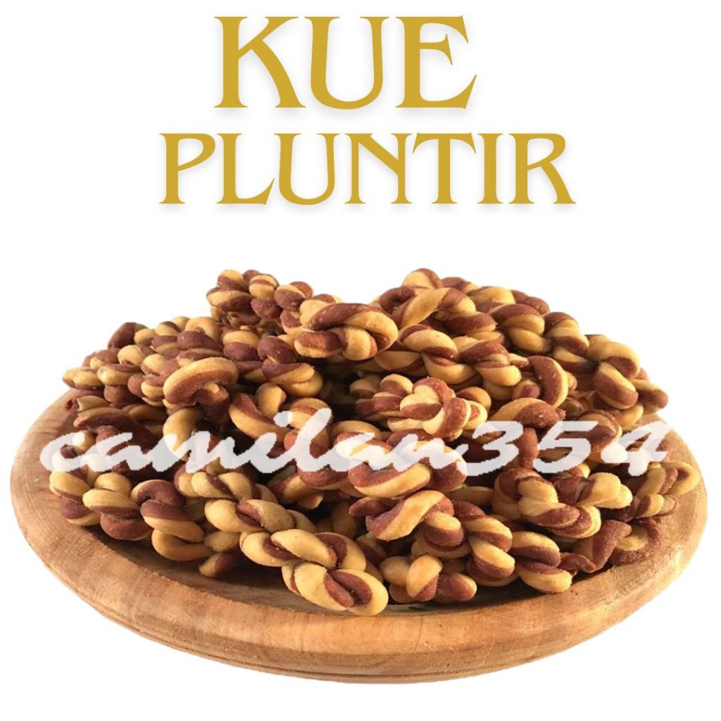 

[TERLARIS] Kue Pluntir Coklat Kombinasi - 1000gr / Untir Untir Manis / Plintiran / Kue Kering Enak Murah