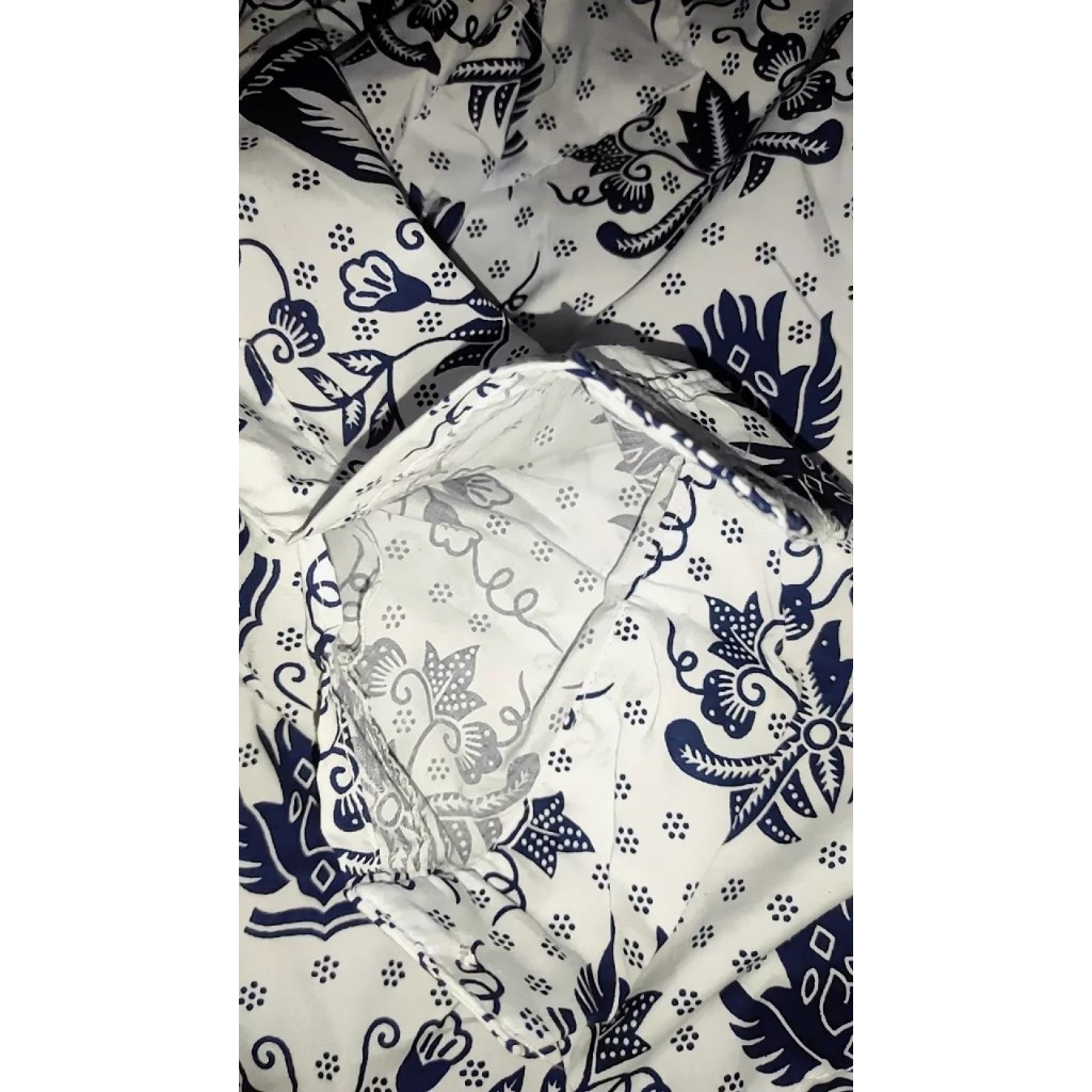 BEST SELLER SERAGAM BATIK BIRU SD PANJANG BAJU SEKOLAH