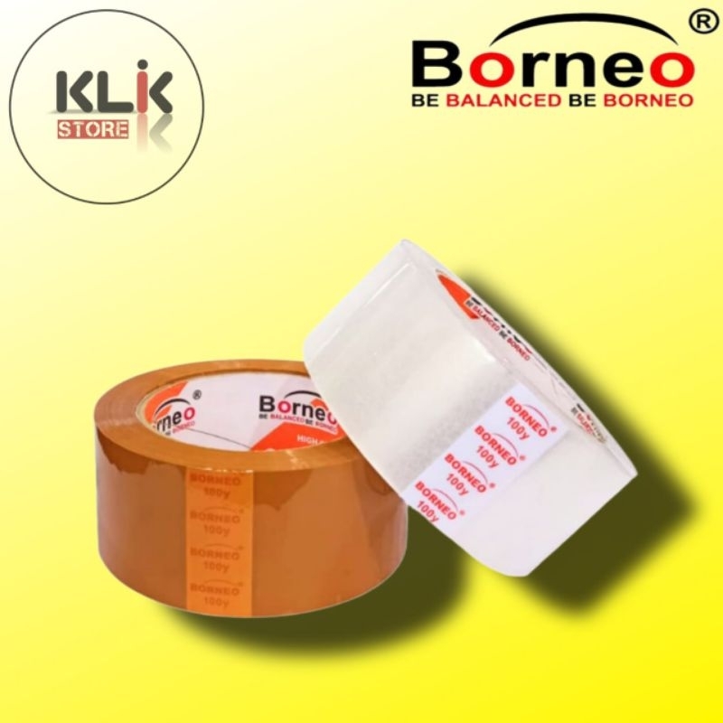 

Lakban OPP Tape Borneo 48mm x 100 yard Bening Coklat