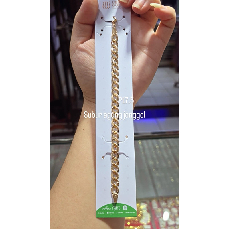 Gelang holo gepeng 8k rosegold