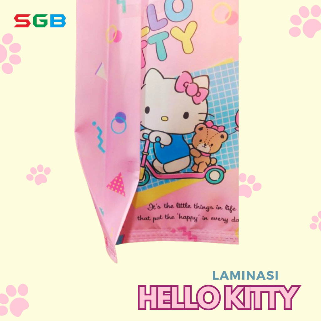 

RB 1 Lusin (isi12pcs) Tas Handle press LAMINASI KARAKTER uk 25x35x8 - tas karakter