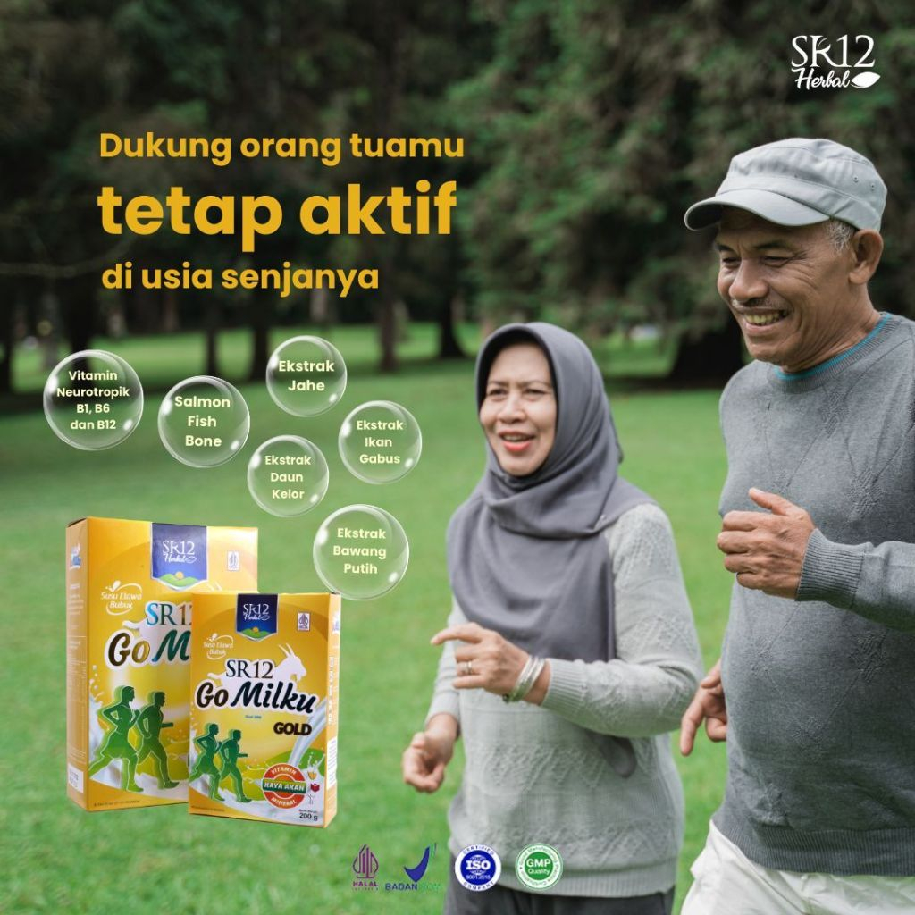 

SR12 Gomilku Gold Susu Kambing Etawa Untuk Lansia Tanpa Tambahan Gula/krimer