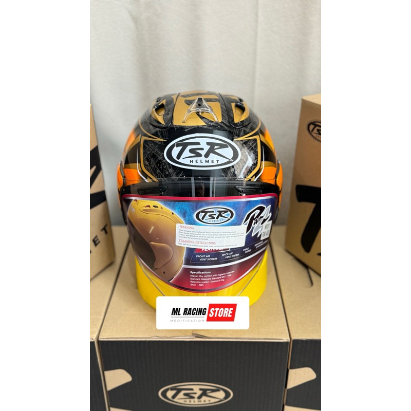 HELM / HELMET TSR RAM 4 MOTIF SAMURAI PEDROSA NEW - HELMET HALF FACE TSR