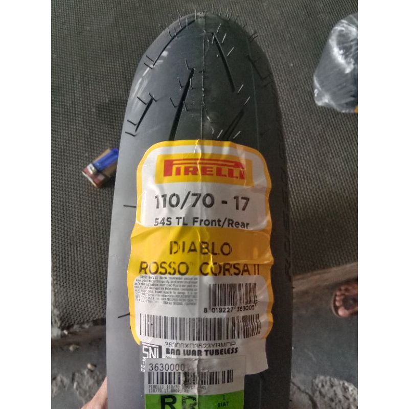 Pirelli diablo rosso corsa2 ukuran 110/70:17