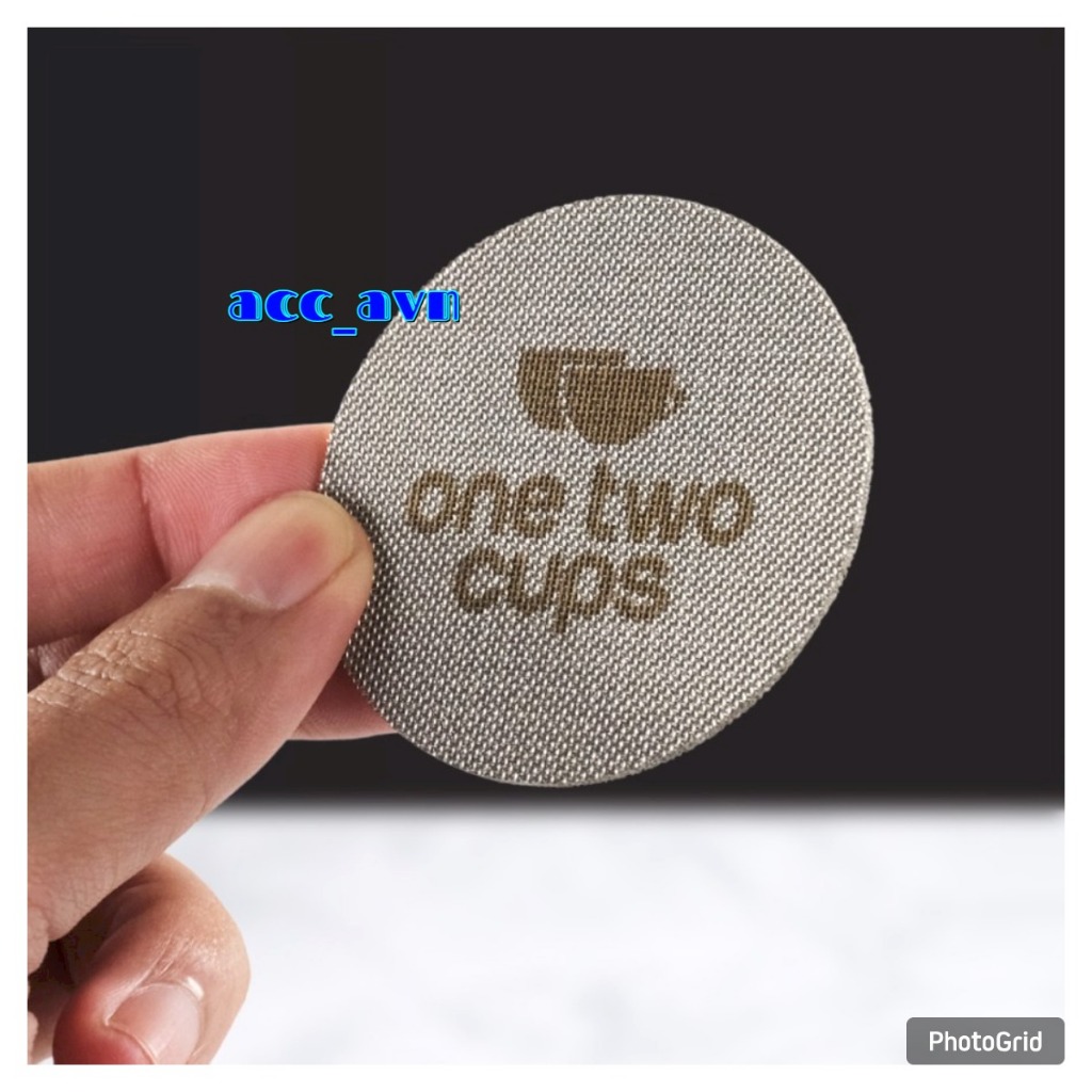 One Two Cups Puck Screen Portafilter Espresso Machine 150µm Silver