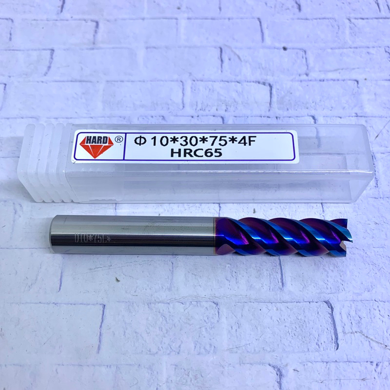 Endmill 10 mm HRC65 Carbide Baru..Endmill 10mm