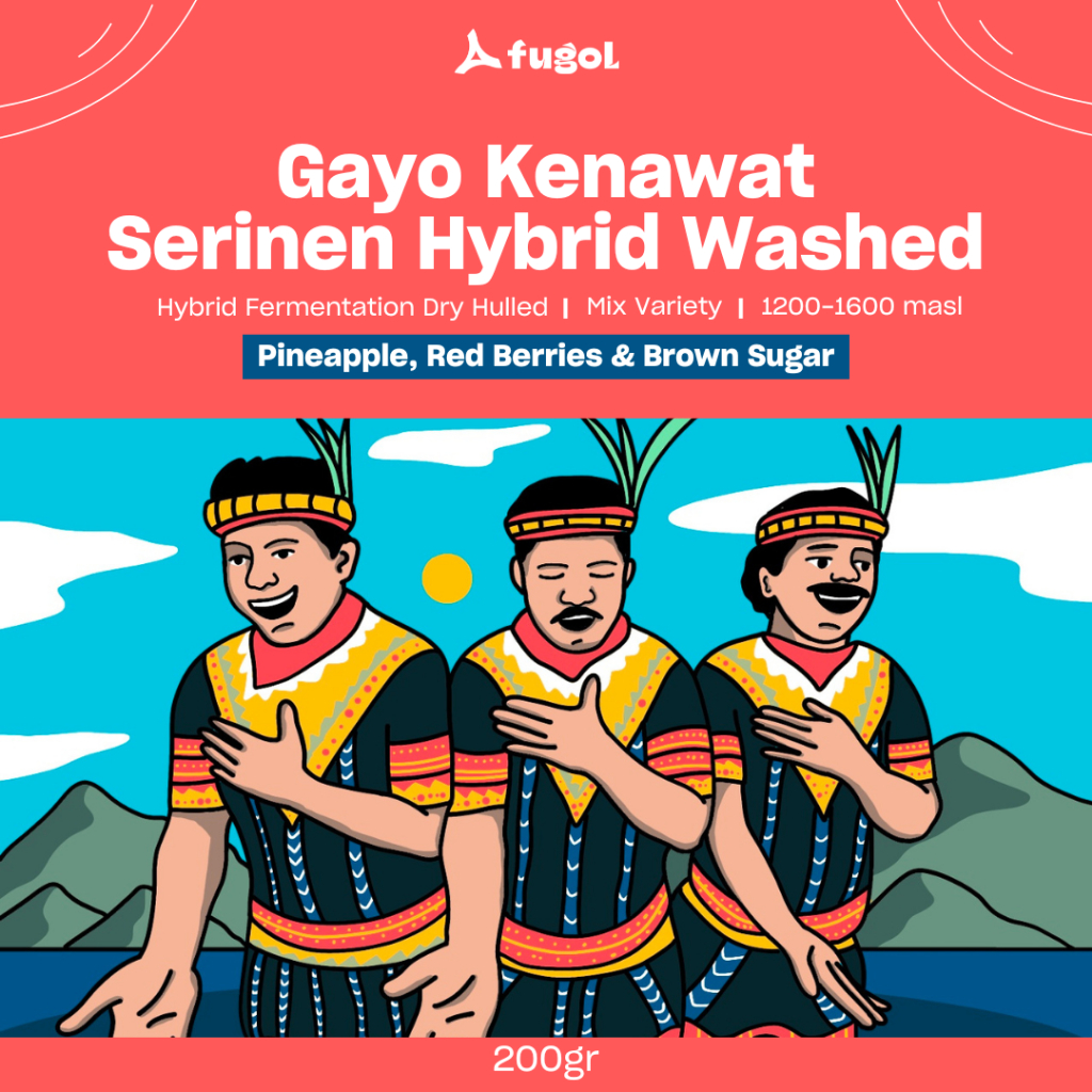 

Kopi Arabika Gayo Kenawat Serinen Hybrid Washed (200gr) Single Origin Specialty Coffee