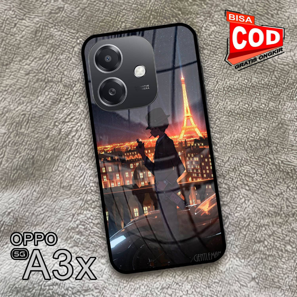 Softcase Glass Kaca | Case Kaca | Casing Kaca | OPPO A3X [S106]