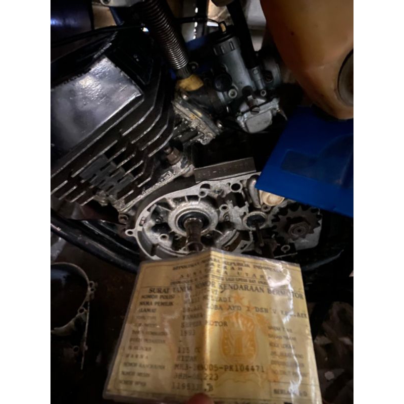 motor RX spesial set rangka surat lengkap