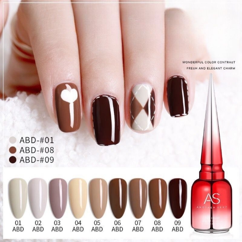 AS ABD NAIL GEL POLISH SET ISI 9 WARNA KUTEK GEL POLISH