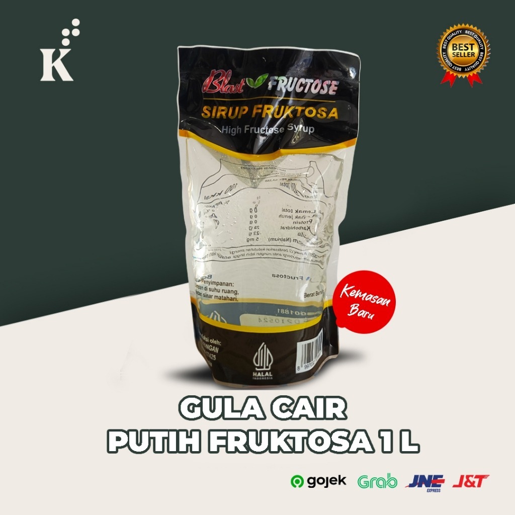 

Gula Cair fructose / fruktosa 1KG