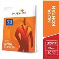 

paperline nota kontan besar 2ply (harga 1pak / 10 buku)