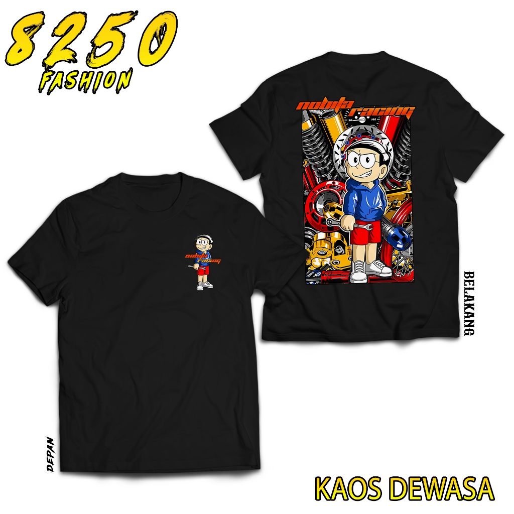 KAOS DEWASA RACING ENGINE NOBITA BAJU RACING ENGINE NOBITA TSHIRT ENGINE OTOMOTIF COWO CEWE