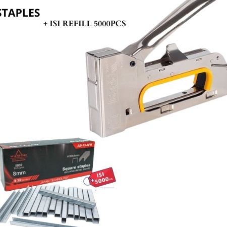 

PRODUK AWAL TAHUN PROMO HAND STAPLES TACKER R23 RAPIDE STAPLER TEMBAK MANUAL TANGAN Stationery