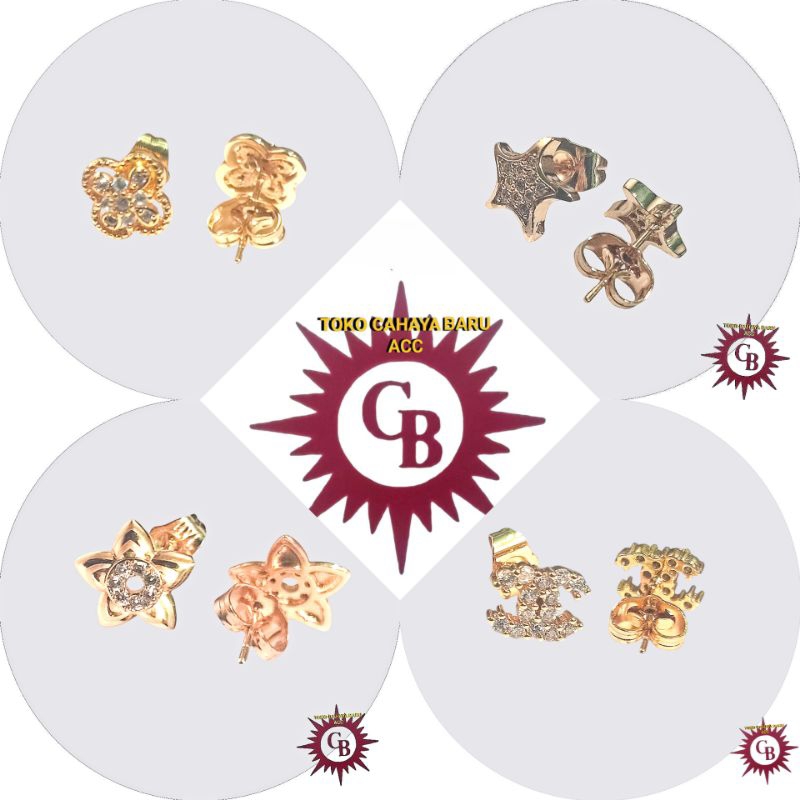 giwang/anting tusuk/anting wanita/anting xuping/anting titanium