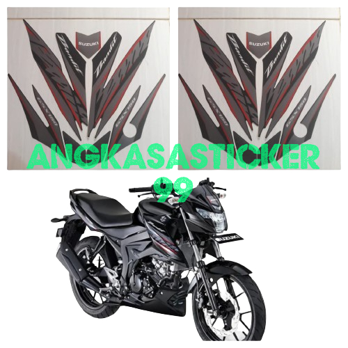 sticker striping body motor suzuki gsx 150 bandit hitam