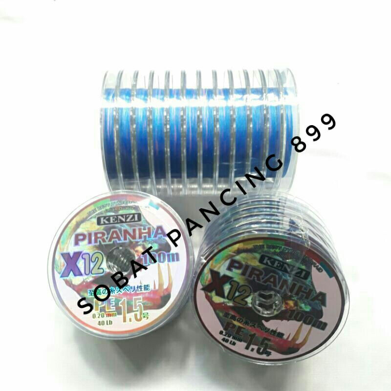 Senar Pancing PE Kenzi Piranha X 12 100m Conetting