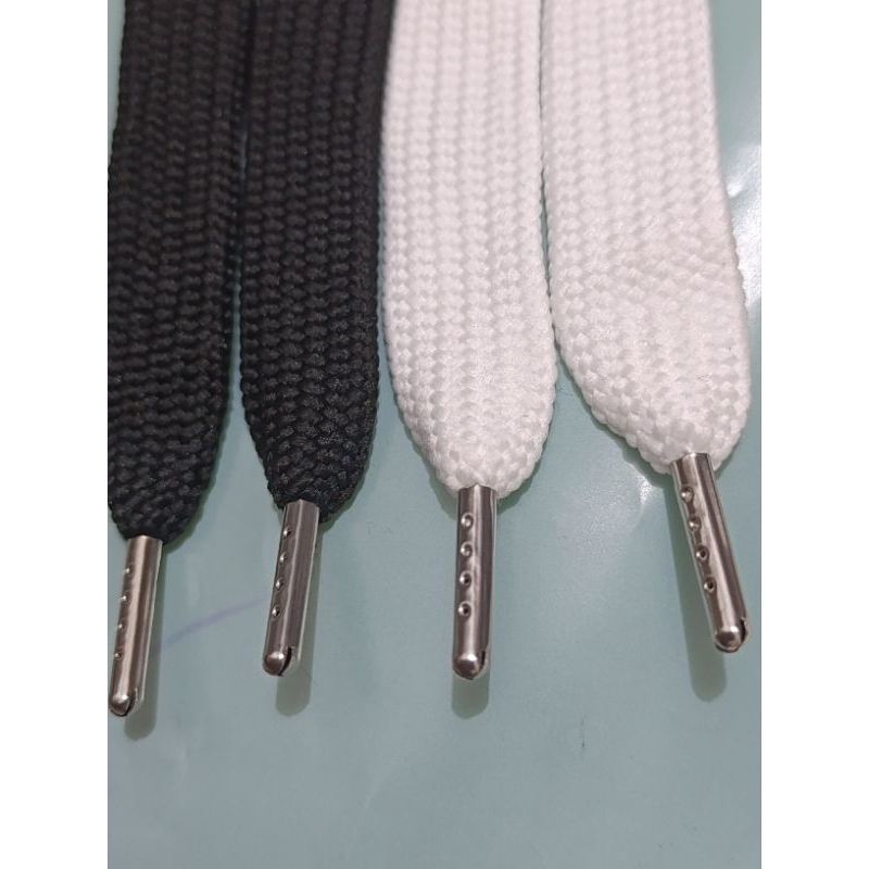 TALI SEPATU JUMBO LEBAR 2CM TALI SEPATU GEMUK PERPASANG 2 TALI ujung besi