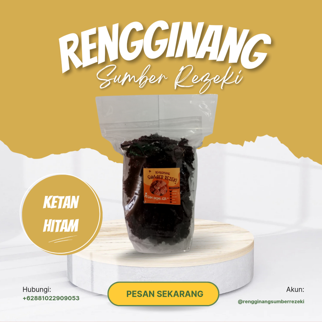 

RENGGINANG MENTAH SUMBER REZEKI BERAS KETAN HITAM ISI 500 GRAM/1 KG