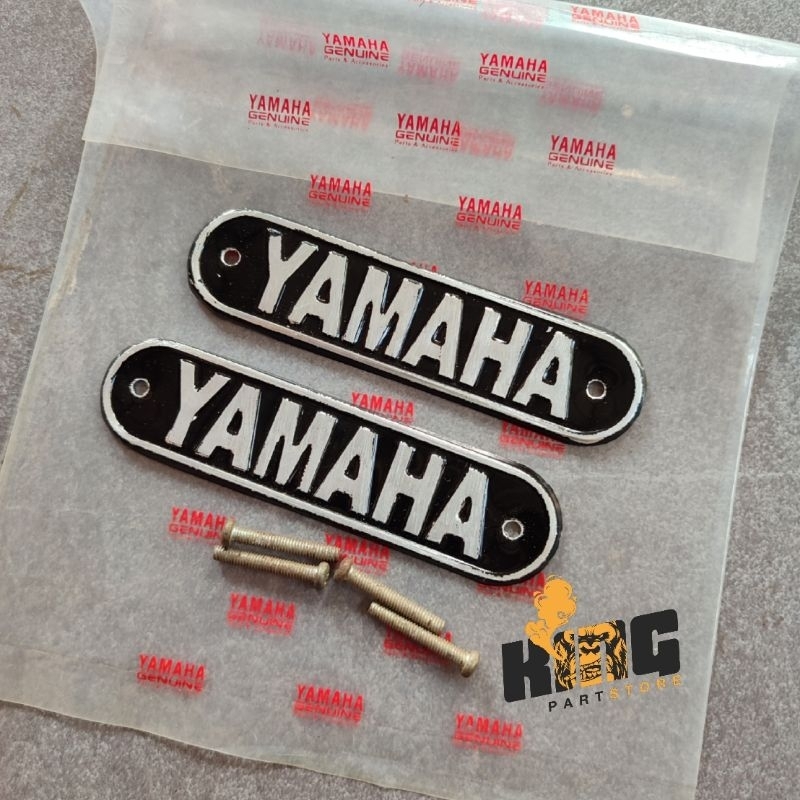 EMBLEM TANGKI YAMAHA YB100 L2G L2S L2SUPER L2 SUPER REPRO ORIGINAL - EMBLIM LOGO TIMBUL