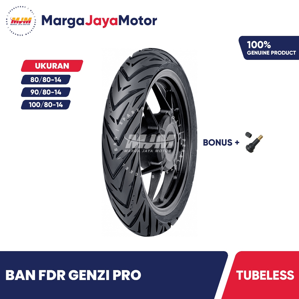 Ban FDR Genzi Pro Ring 14 Tubeless - Pilih Ukuran
