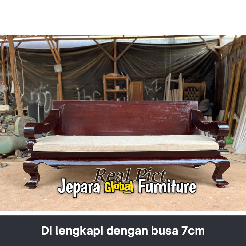 REAL PICT  Bangku bale bale Bagong jati jumbo - daybed kayu jati - bangku bale murah - bale minimali