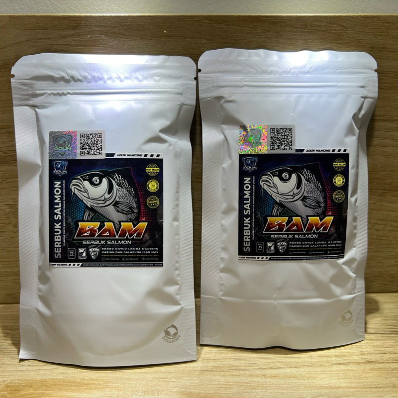 Umpan BAM Serbuk Salmon 75gr Umpan Pancing Adun Mancing