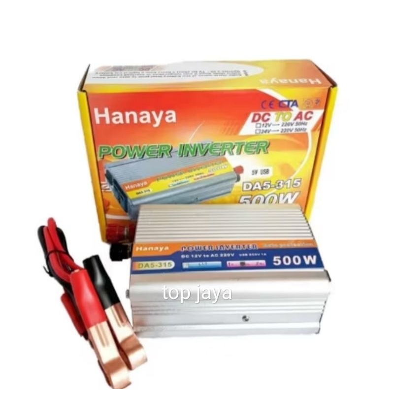 POWER INVERTER 500 WATT DC TO AC HANAYA INVERTER 500W
