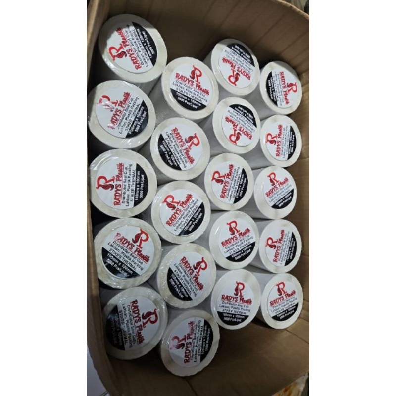 

H7Y LABEL STIKER THERMAL 100X100MM ISI 500/ROLL / BARCODE 100X100