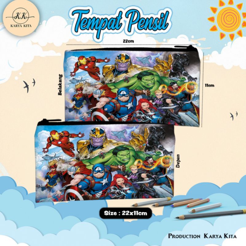 

tempat pensil karakter terlaris anime avengers katalog 02
