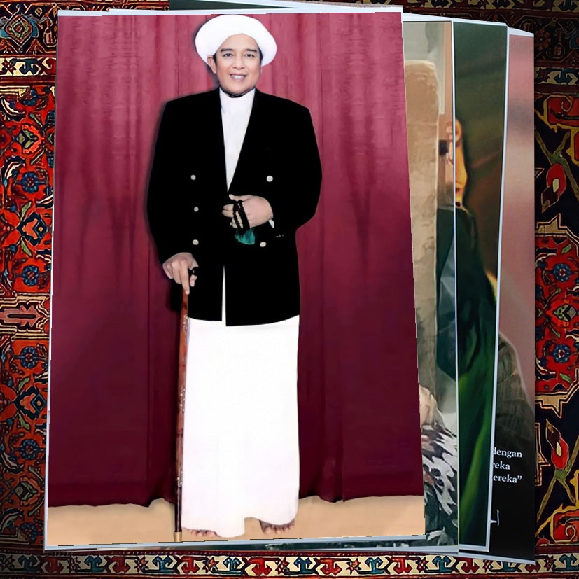 poster UKURAN BESAR ATAU JUMBO  ABAH GURU SEKUMPUL GURU IJAI KH MUHAMMAD ZAINI BIN ABDUL GHANI 3 BAH