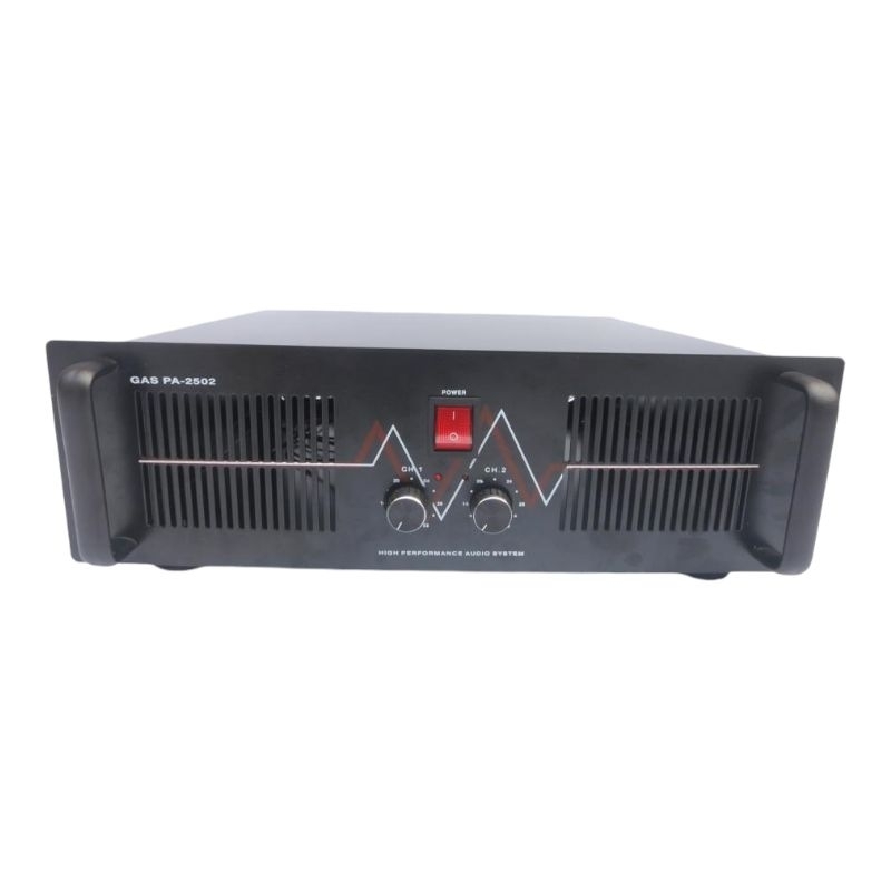 BOX POWER AMPLIFIER GAS PA- 2502 FULL ACESORIES