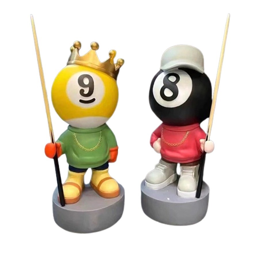 Pajangan Resin Karakter Patung Dekorasi Billiard Unik / Billiard Man Figure A290
