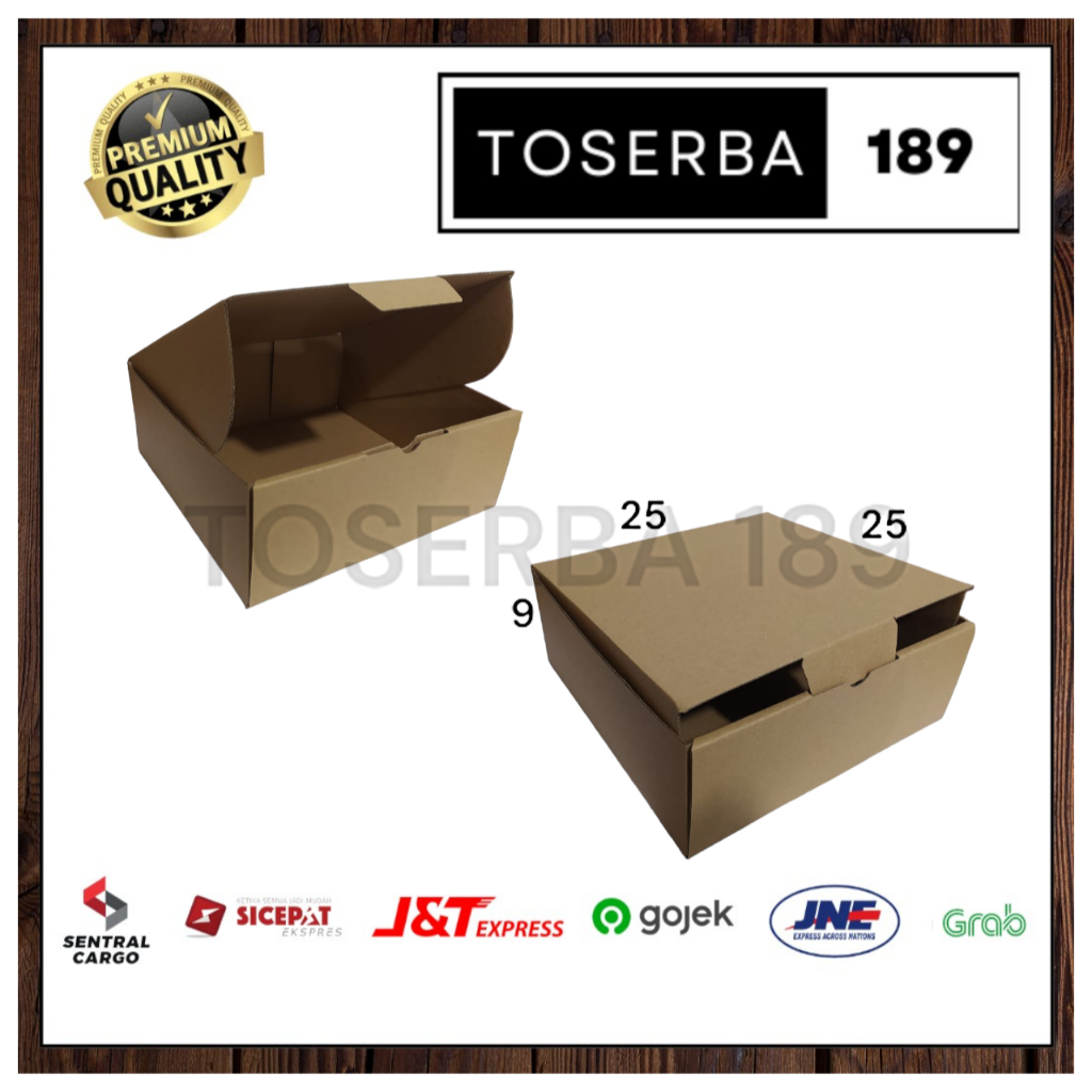 

kardus packing diecut/box pizza uk 25x25x9 cm