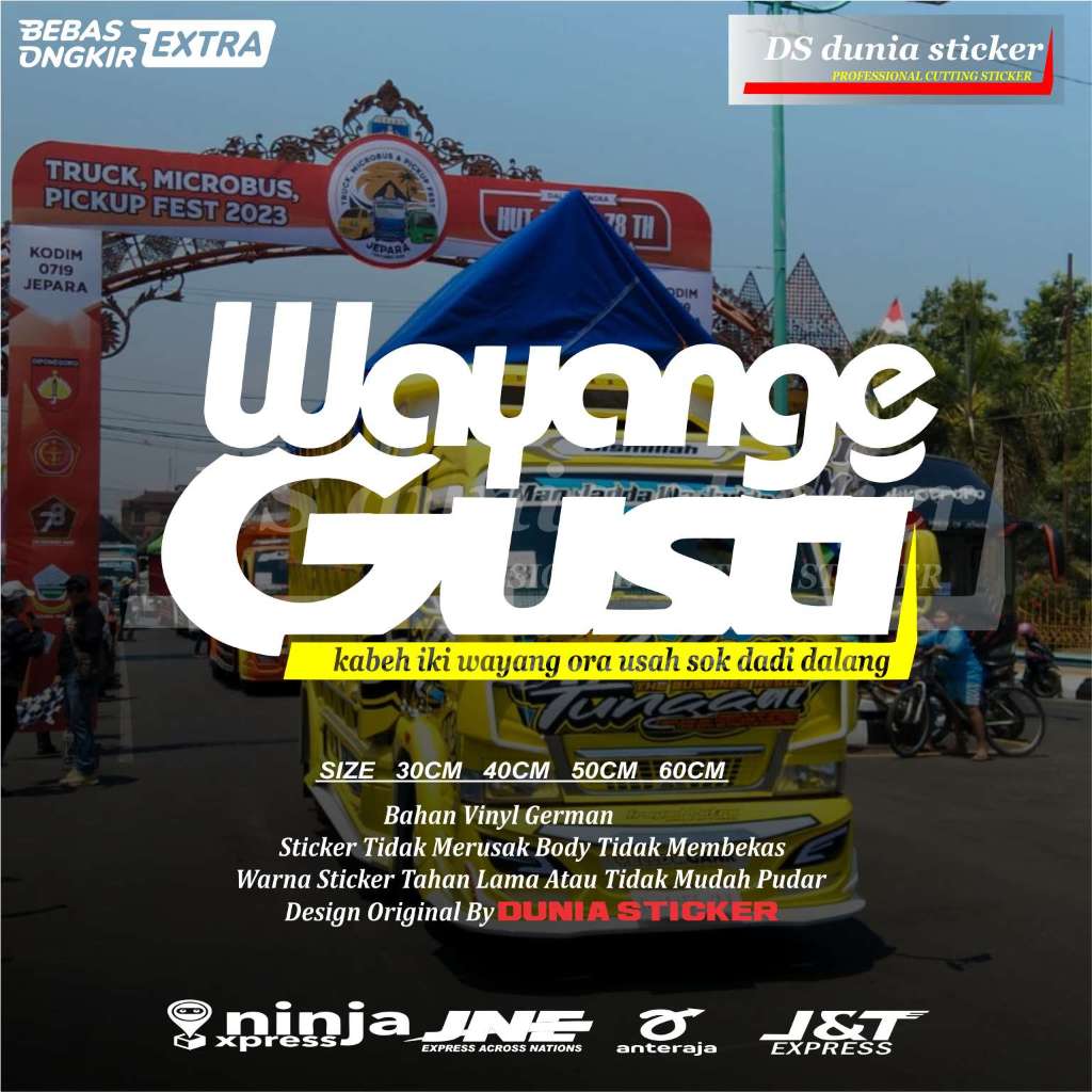 sticker kaca truk pick up wayange gusti sticker cuting kaca mobil truk pick up