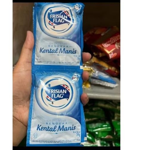 

susu kental manis Frisian flag 6 sachet