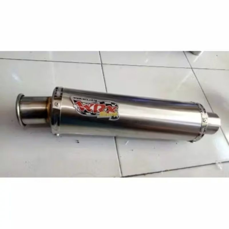 silincer wrx inlet 50 dan 38 panjang 30cm sarangan full bas adem