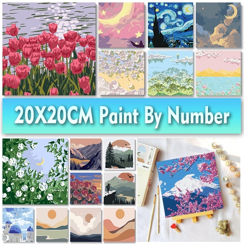 

RK Baapaang - Painting By Number Children Canvas / Set Kanvas Lukis Anak / PART 4