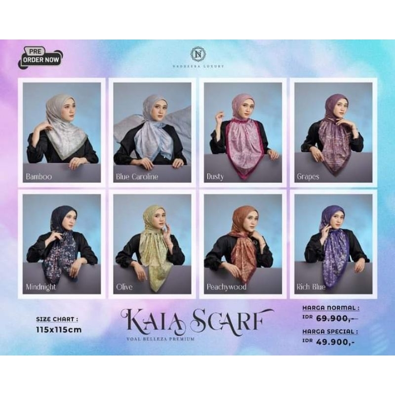 Kaia scarf hijab motif by Nadheera Luxury