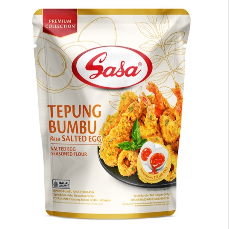 

Sasa Tepung Bumbu Premium Salted Egg 189 gram