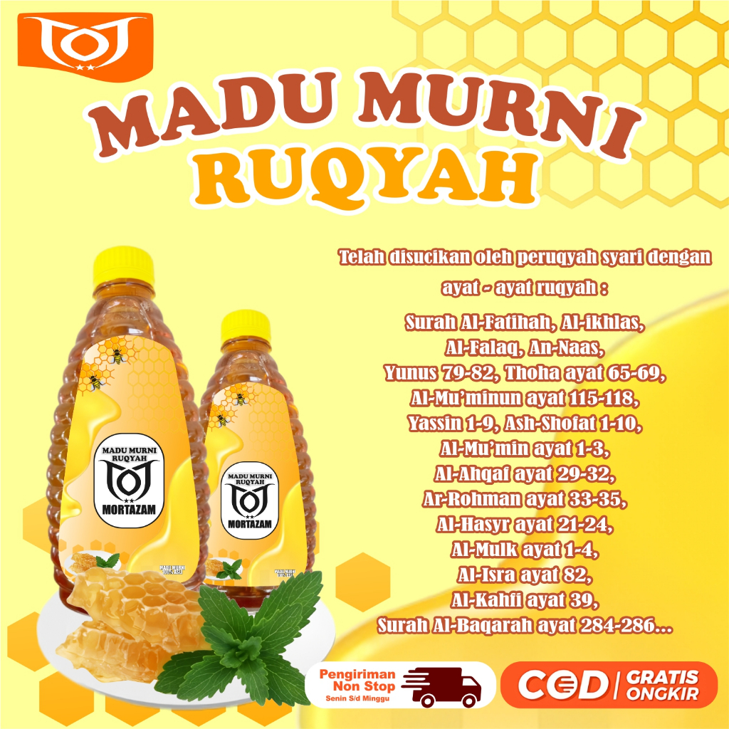 

Mortazam Madu asli Madu Murni Herbal RUQYAH Premium Original Sembuhkan Berbagai Macam Penyakit