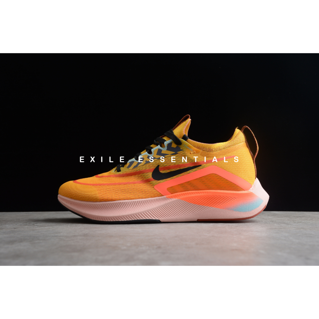[READY STOCK SIZE 42] Nike Zoom Fly 4 University Gold Magma Orange