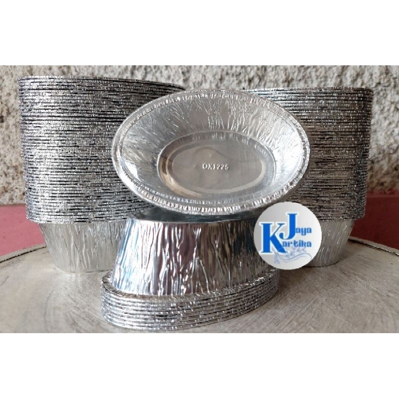 Aluminium Foil Cup Oval OX1225 Tanpa Tutup.