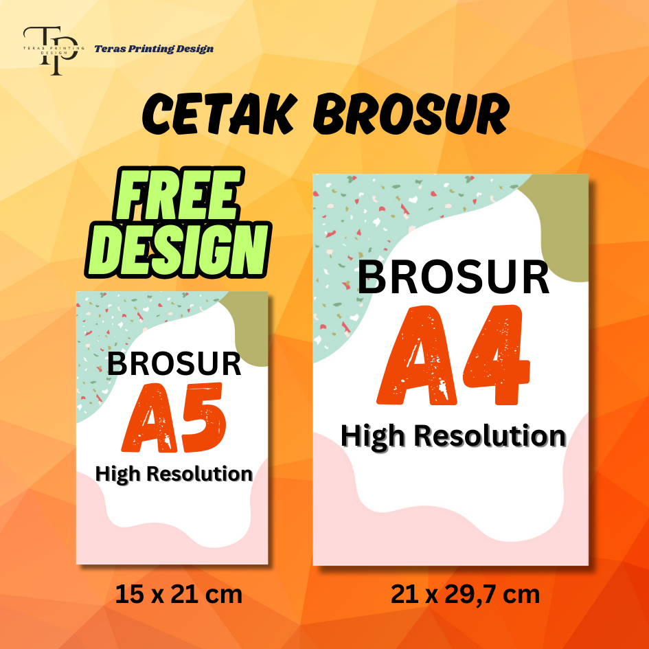 

CETAK BROSUR PROMOSI TERMURAH| 900rp | UKURAN A5 / A4 KERTAS ARTPAPER 120/150 GSM
