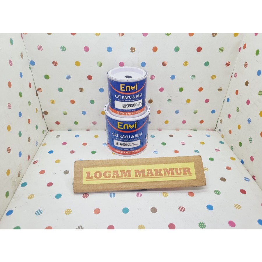 CAT KAYU BESI 100GR & 200GR - HITAM DOP DOFF